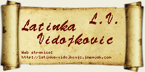 Latinka Vidojković vizit kartica